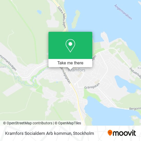 Kramfors Socialdem Arb kommun map