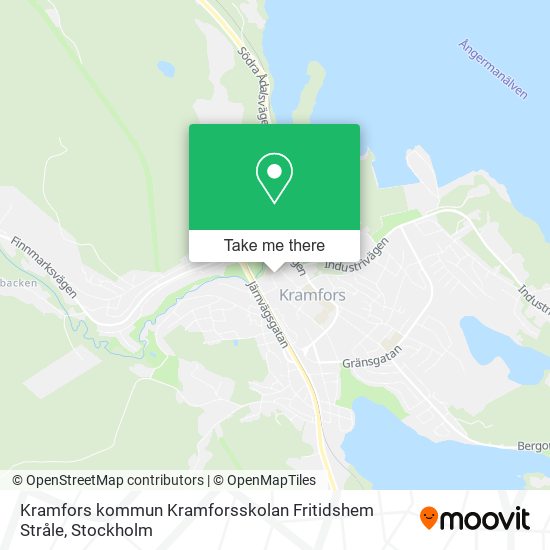 Kramfors kommun Kramforsskolan Fritidshem Stråle map