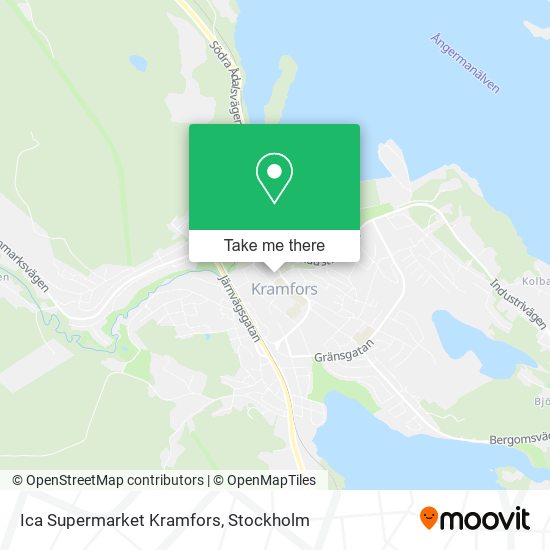 Ica Supermarket Kramfors map