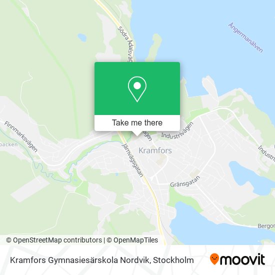 Kramfors Gymnasiesärskola Nordvik map