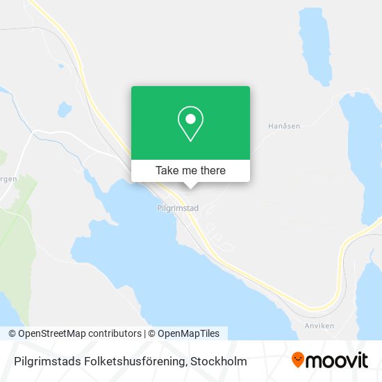Pilgrimstads Folketshusförening map