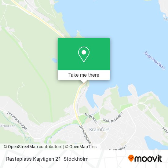 Rasteplass Kajvägen 21 map