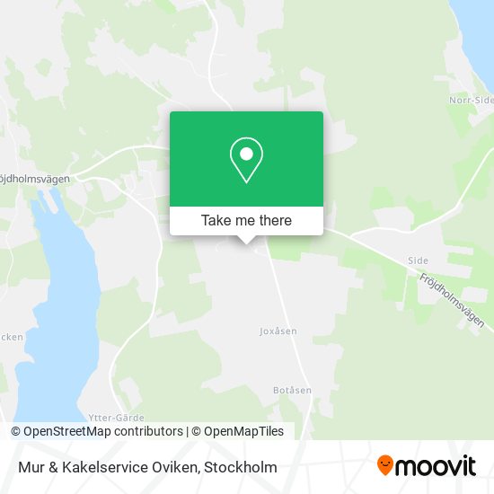 Mur & Kakelservice Oviken map