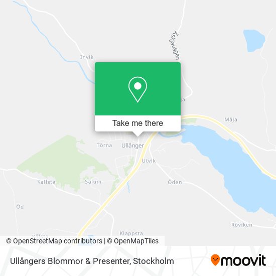 Ullångers Blommor & Presenter map