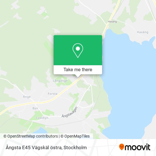 Ångsta E45 Vägskäl östra map