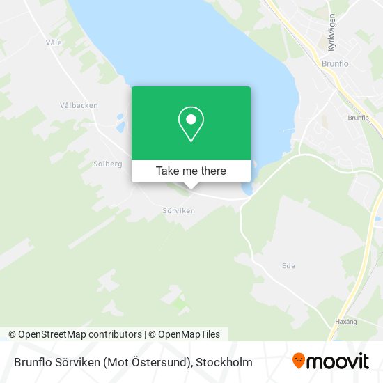 Brunflo Sörviken (Mot Östersund) map