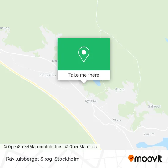 Rävkulsberget Skog map