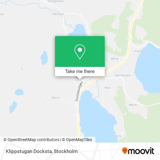 Klippstugan Docksta map