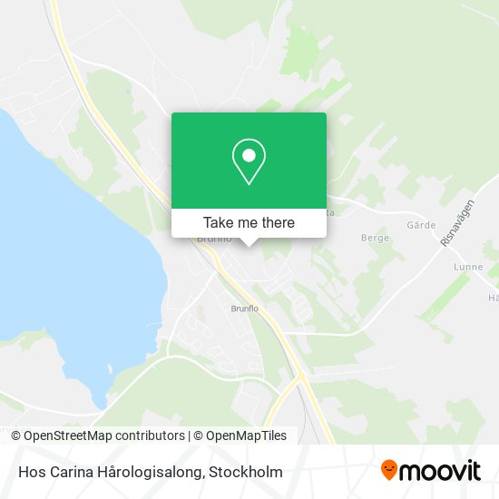 Hos Carina Hårologisalong map