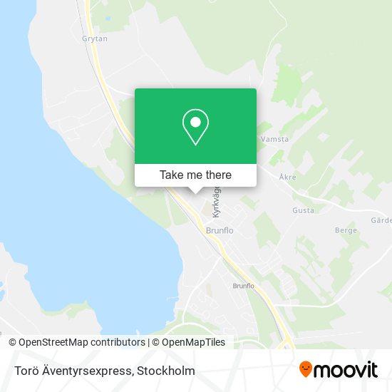 Torö Äventyrsexpress map