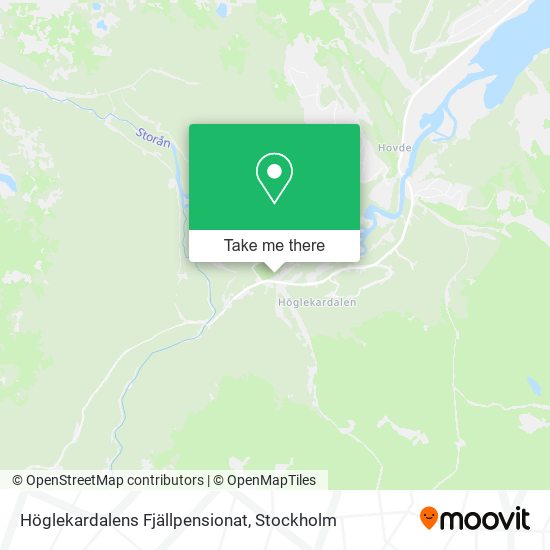 Höglekardalens Fjällpensionat map