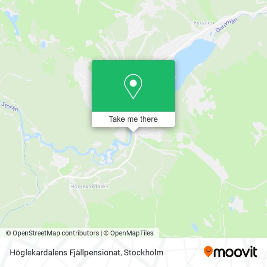 Höglekardalens Fjällpensionat map