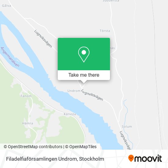 Filadelfiaförsamlingen Undrom map