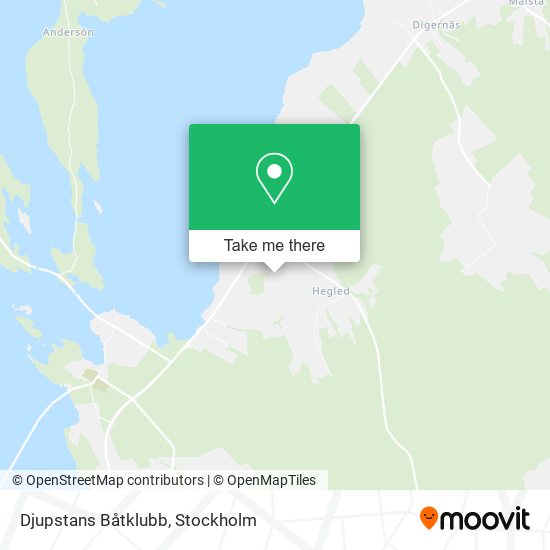 Djupstans Båtklubb map