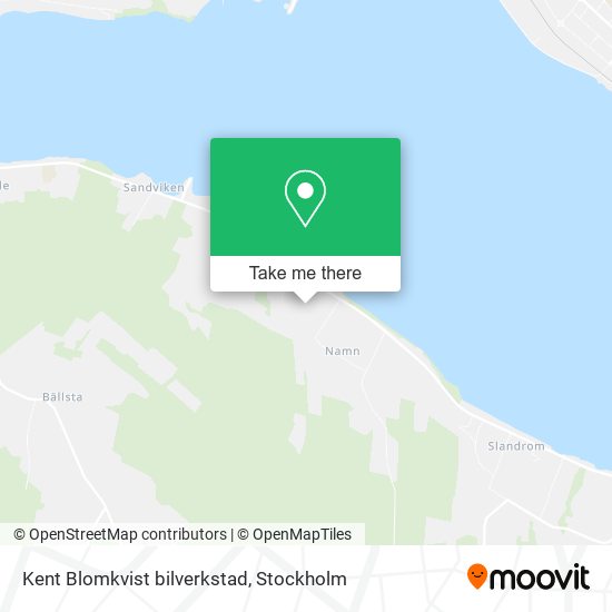 Kent Blomkvist bilverkstad map