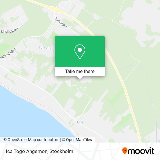 Ica Togo Ängsmon map