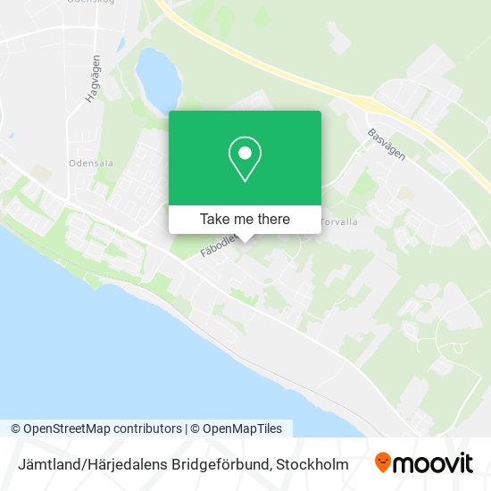 Jämtland / Härjedalens Bridgeförbund map