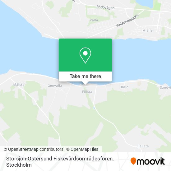 Storsjön-Östersund Fiskevårdsområdesfören map