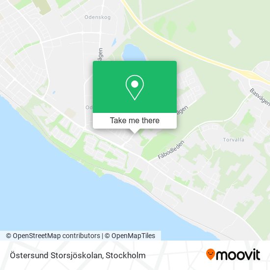 Östersund Storsjöskolan map