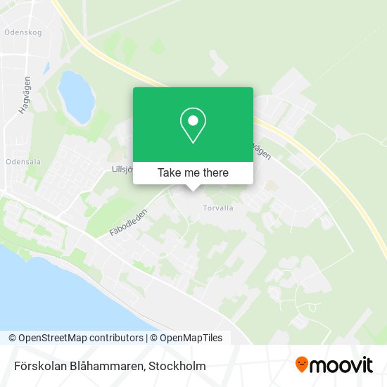 Förskolan Blåhammaren map