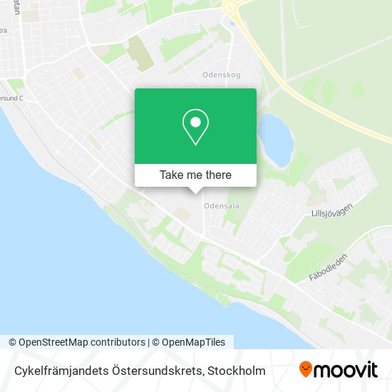 Cykelfrämjandets Östersundskrets map