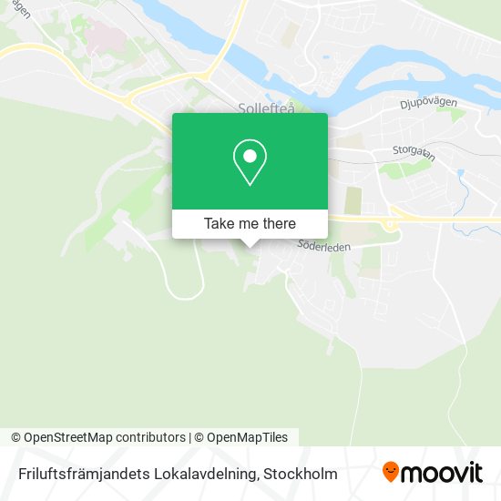 Friluftsfrämjandets Lokalavdelning map