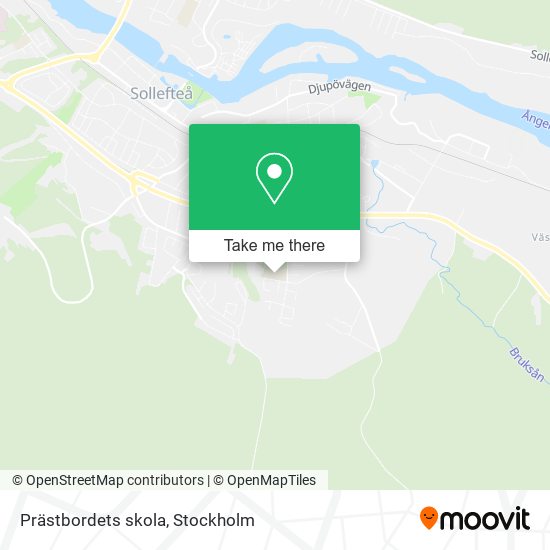 Prästbordets skola map