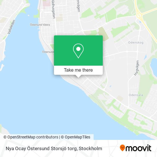 Nya Ocay Östersund Storsjö torg map