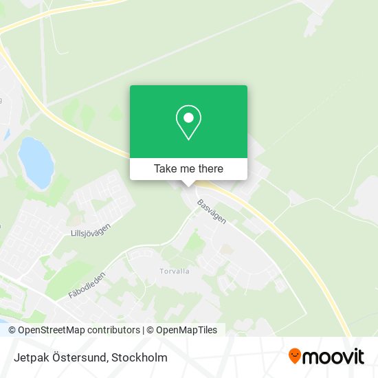 Jetpak Östersund map