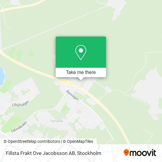 Fillsta Frakt Ove Jacobsson AB map