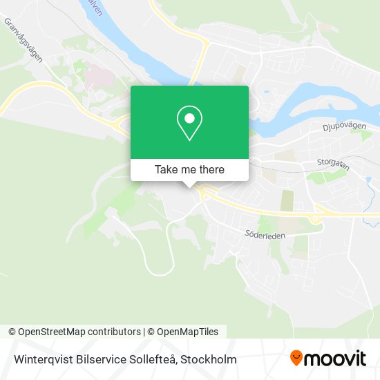 Winterqvist Bilservice Sollefteå map