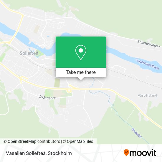 Vasallen Sollefteå map