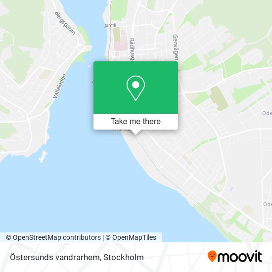 Östersunds vandrarhem map