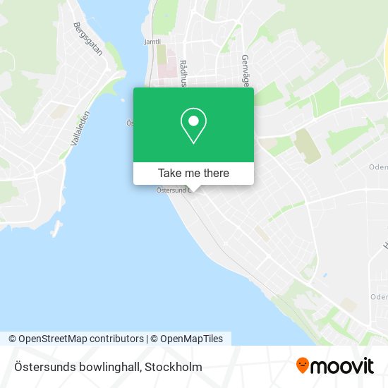 Östersunds bowlinghall map