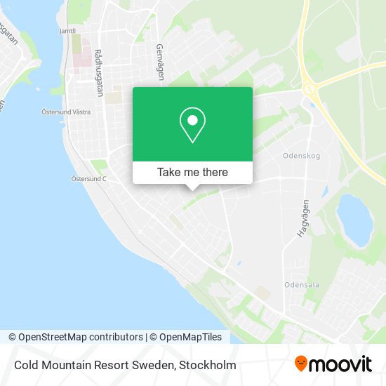 Cold Mountain Resort Sweden map