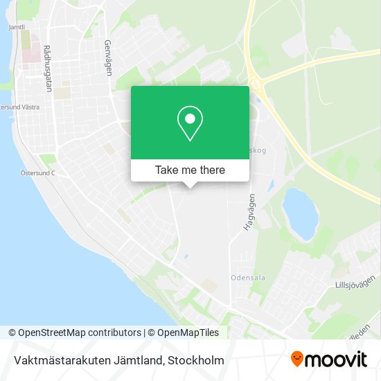 Vaktmästarakuten Jämtland map