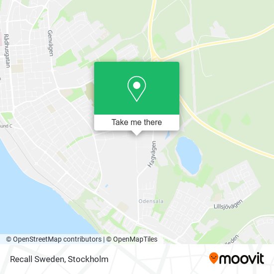 Recall Sweden map