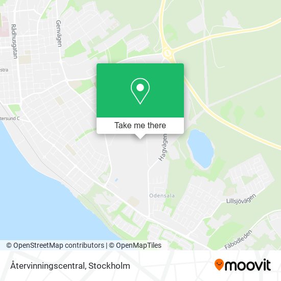 Återvinningscentral map