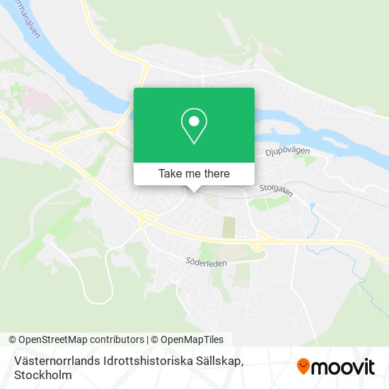 Västernorrlands Idrottshistoriska Sällskap map