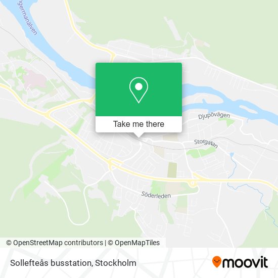 Sollefteås busstation map