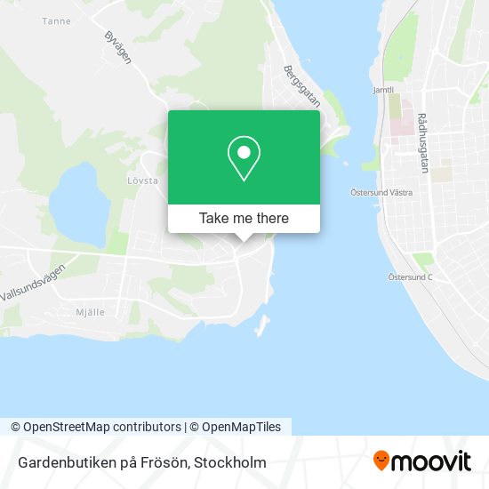 Gardenbutiken på Frösön map
