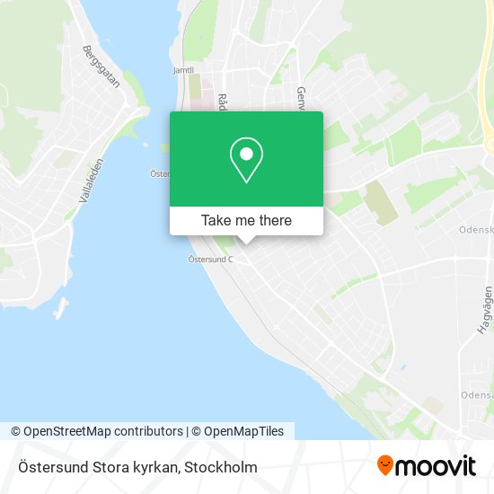 Östersund Stora kyrkan map