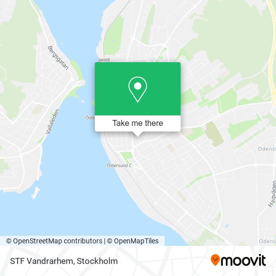 STF Vandrarhem map