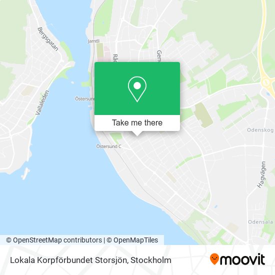 Lokala Korpförbundet Storsjön map