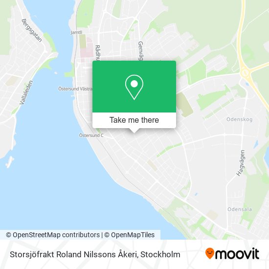 Storsjöfrakt Roland Nilssons Åkeri map