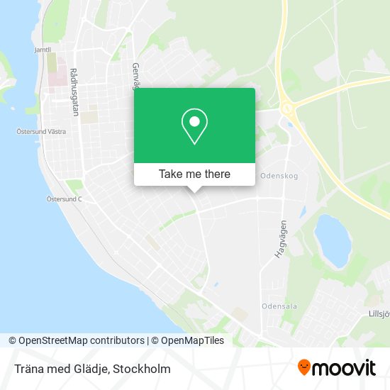 Träna med Glädje map