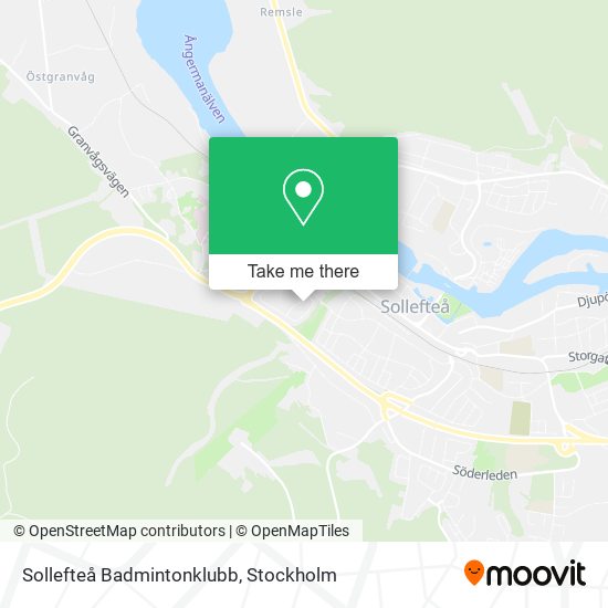 Sollefteå Badmintonklubb map