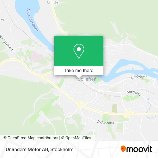 Unanders Motor AB map