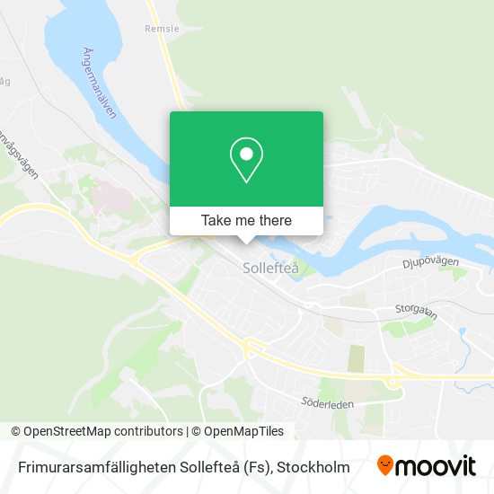 Frimurarsamfälligheten Sollefteå (Fs) map