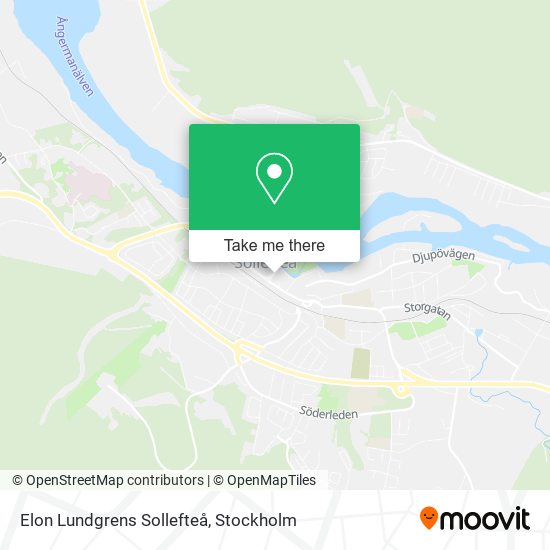 Elon Lundgrens Sollefteå map